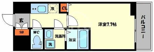 アドバンス大阪ベイストリート【8階】の間取り