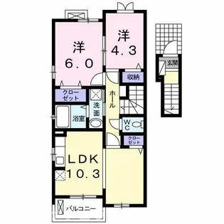アルグ・ソラーレ【2階】の間取り
