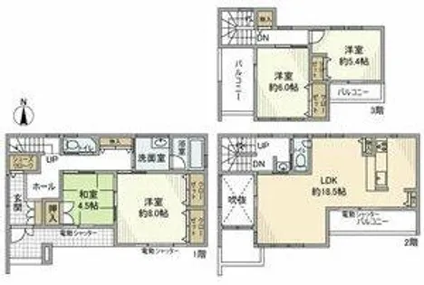 愛知県名古屋市千種区竹越1丁目【一戸建】の間取り