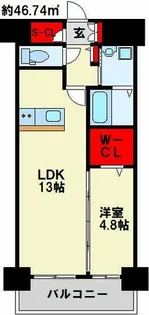 福岡県北九州市小倉北区香春口1丁目【マンション】の間取り