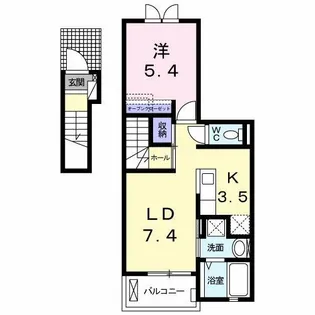 サンループ クワトロ【2階】の間取り