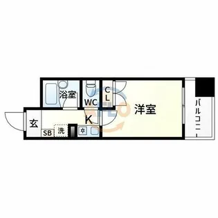 エスリード新大阪第8【5階】の間取り