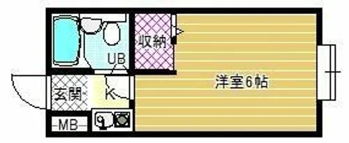 1Kの間取り画像
