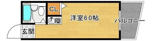 ベルメゾンエトワール【5階】の間取り