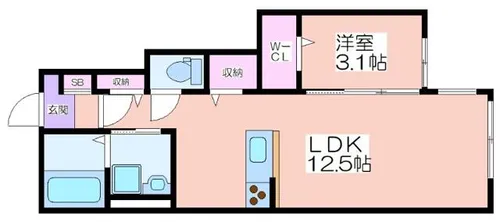 ミルキーウェイⅡ【101号室】の間取り