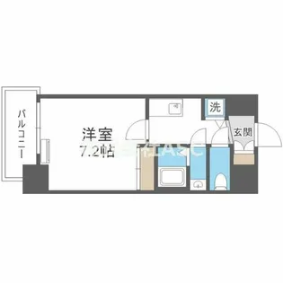 アドバンス大阪城ベレッツァ【9階】の間取り