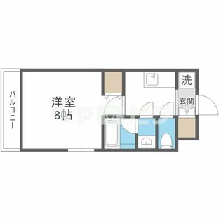 インプルーブ四天王寺【8階】の間取り