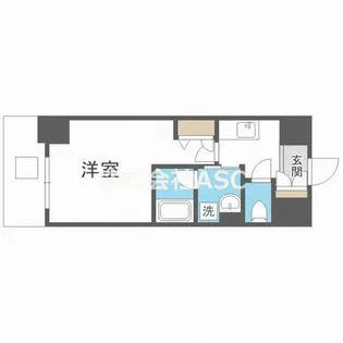フォーチュン松屋町【6階】の間取り