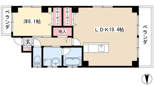 MIDORIマンション【3階】の間取り