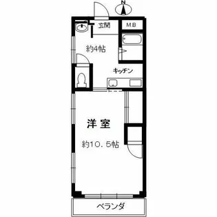 リンズマンション御影【2階】の間取り