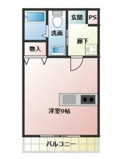 フラッティ北山Ⅱ【106号室】の間取り