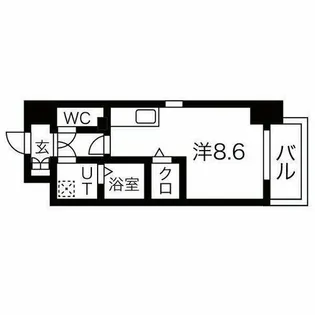 Shining江坂離宮【10階】の間取り