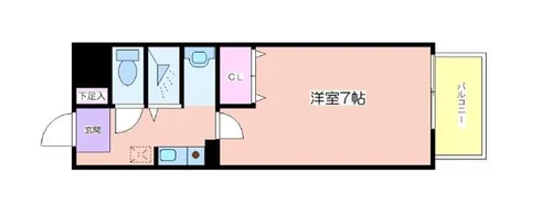 辰巳ハイツ【305号室】の間取り