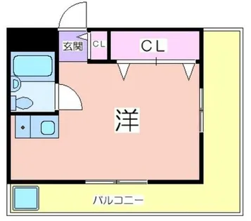 明星館【803号室】の間取り