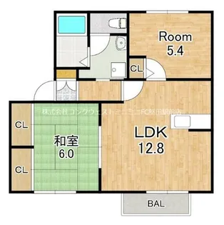 ハートフルビューD棟【1階】の間取り