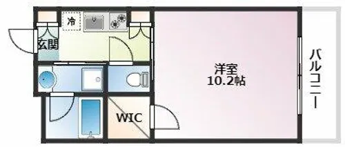 ウェルスクエア芦屋【405号室】の間取り