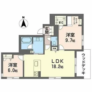 愛知県名古屋市名東区照が丘【マンション】の間取り