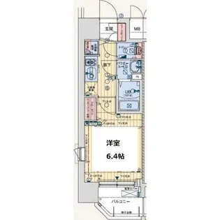 レオンコンフォート京橋【7階】の間取り