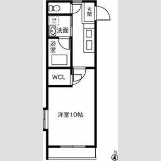 タウンライフ覚王山北【1階】の間取り