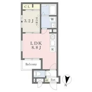 Cherim日比野Grace【2階】の間取り