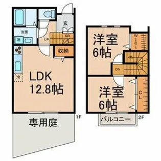 愛知県春日井市石尾台6丁目【タウンハウス】の間取り