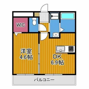 ステラウッド道明寺Ⅱ【2階】の間取り