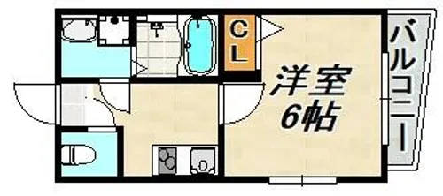 シャトーブリックⅠ棟【1階】の間取り