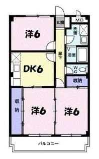ウエストコートTANIGAMI【3階】の間取り