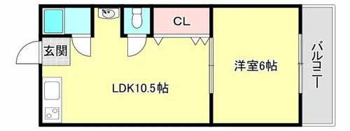 ハイツローレル【403号室】の間取り