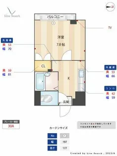 インスパイヤー大濠【2階】の間取り