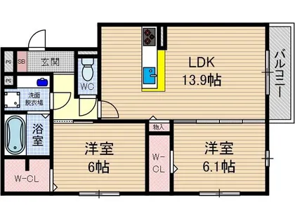 セジュールドソレイユ【3階】の間取り