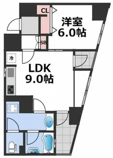 セレッソコート真田山アクティア【2階】の間取り