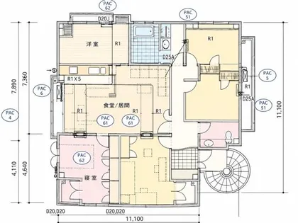ハウスドクタービル【3階】の間取り