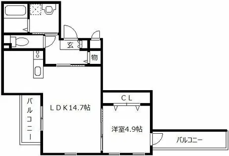 キーファ吉塚【2階】の間取り