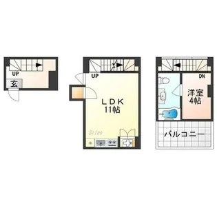 是空HORIKAWA【1階】の間取り