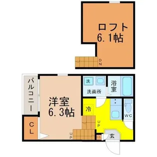 Plage Sotoshincho(プラージュ外新町)【1階】の間取り