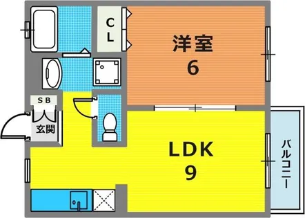 中山手ガーデンパレスD棟【2階】の間取り