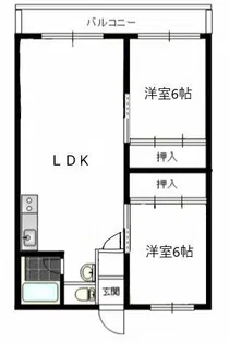 ベルガ熊谷【2階】の間取り
