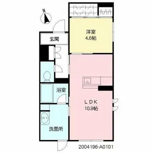 シャーメゾン竪町【1階】の間取り