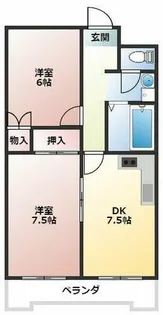Belong東花園【3階】の間取り