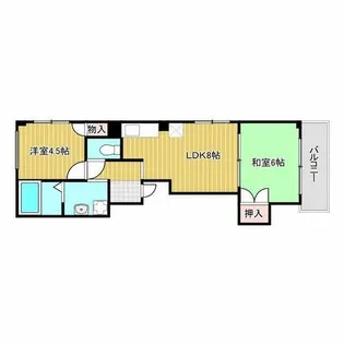 シャルマンハイツK【2階】の間取り