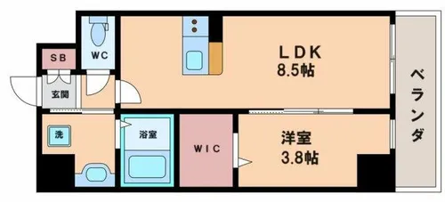 シスイル清水丘【5階】の間取り