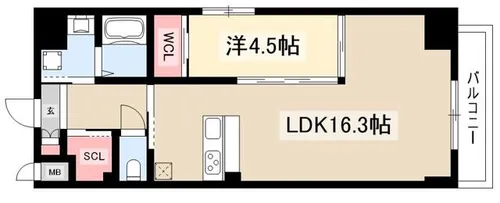 KAYA MEIEKI【3階】の間取り