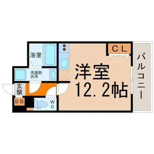 プラウランド名駅【13階】の間取り