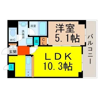 FS幅下【1階】の間取り