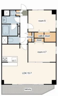 エスペーロたつの町【406号室】の間取り