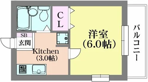 ときわ下三条レクラン【2階】の間取り