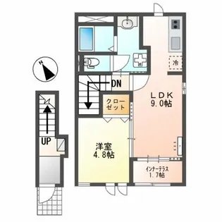 ハウゼ21Ⅱ【2階】の間取り