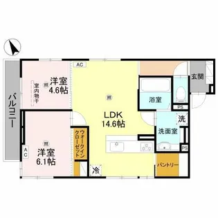 エルピダAノワール【2階】の間取り