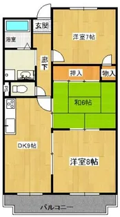 エクセル赤松【303号室】の間取り